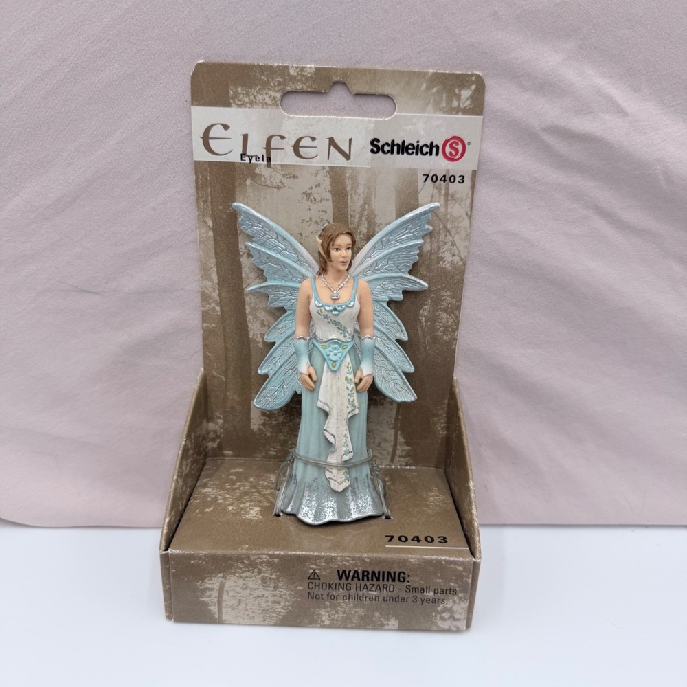 Schleich Elfen Eyela 70403 Bayala Sun Elf Princess Fairy Figure Blue Gown New